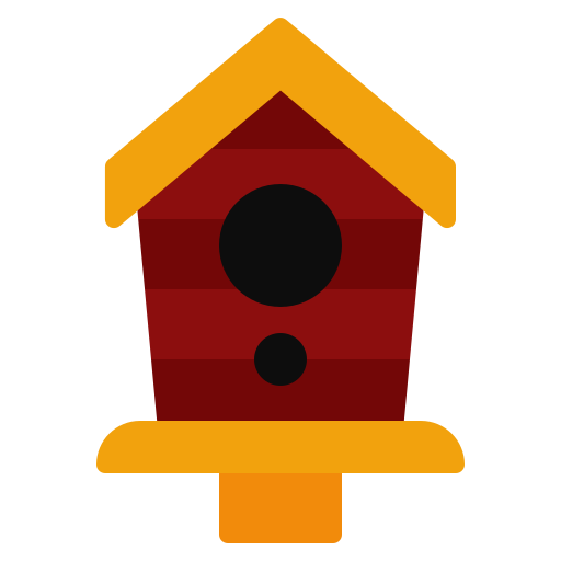 casa de pájaros Generic color fill icono