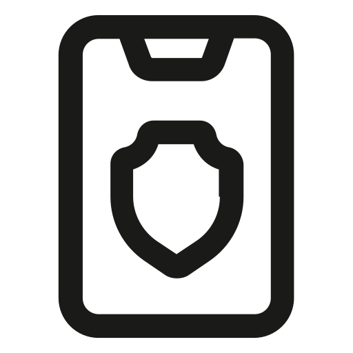 mobiele veiligheid Generic outline icoon