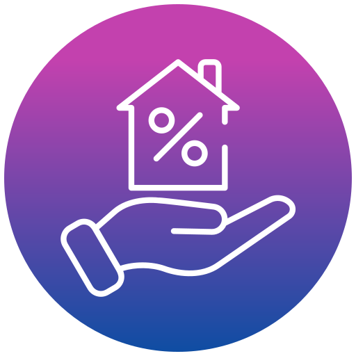 Mortgage house Generic gradient fill icon