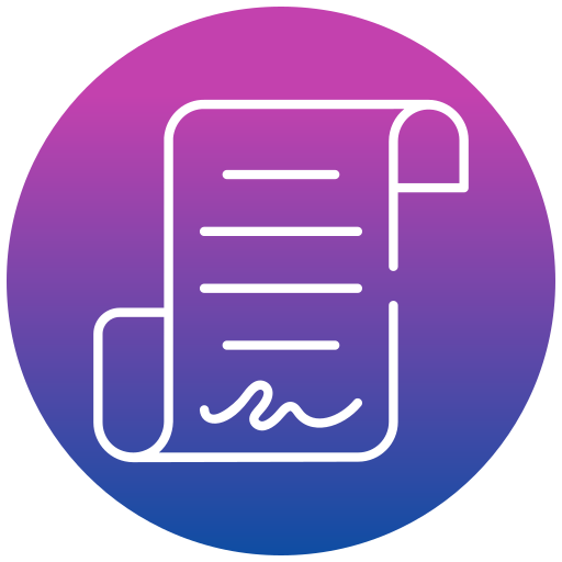 Contract document Generic gradient fill icon