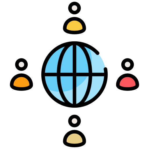 red de negocios Generic color lineal-color icono