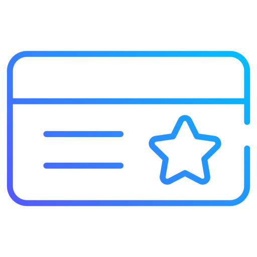 Loyalty card Generic gradient outline icon