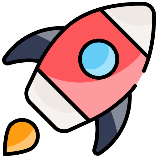 打ち上げロケット Generic color lineal-color icon