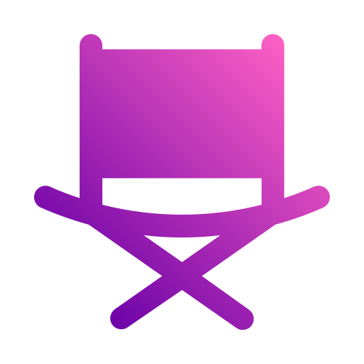 krzesło składane Generic gradient fill ikona
