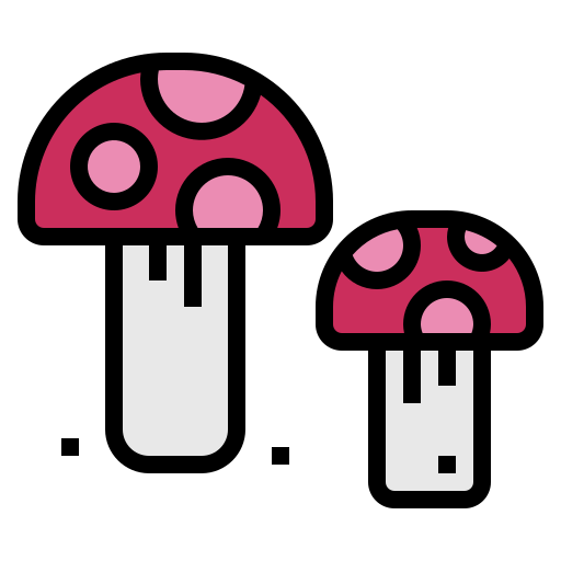 버섯 Smalllikeart Lineal Color icon