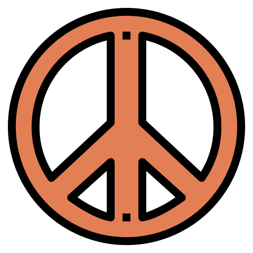 平和主義 Smalllikeart Lineal Color icon