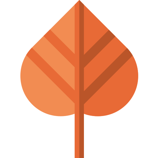 Leaf Basic Straight Flat icon
