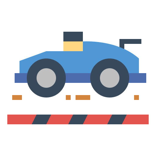 Racing Smalllikeart Flat icon