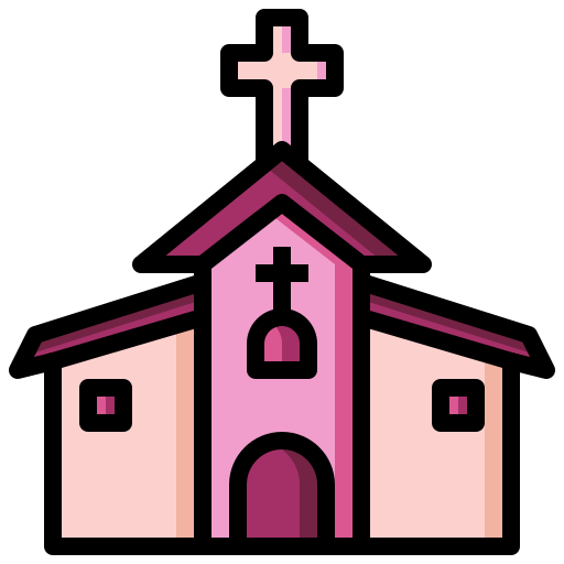 Église Surang Lineal Color Icône