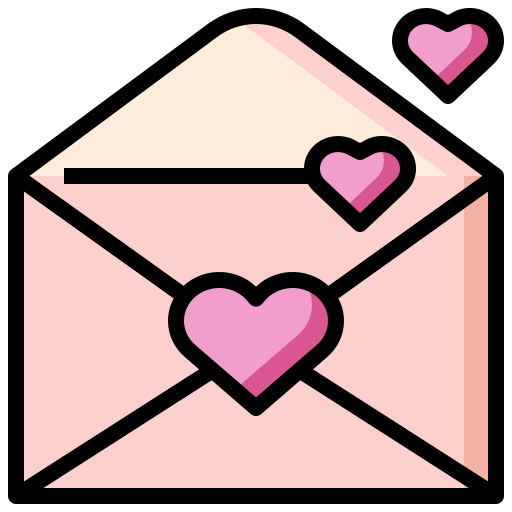 Love letter Surang Lineal Color icon