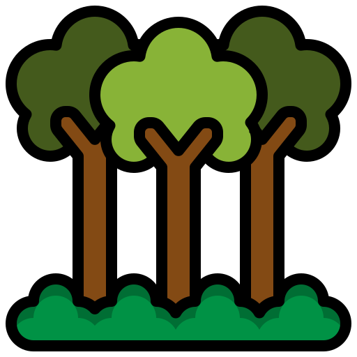 숲 Surang Lineal Color icon