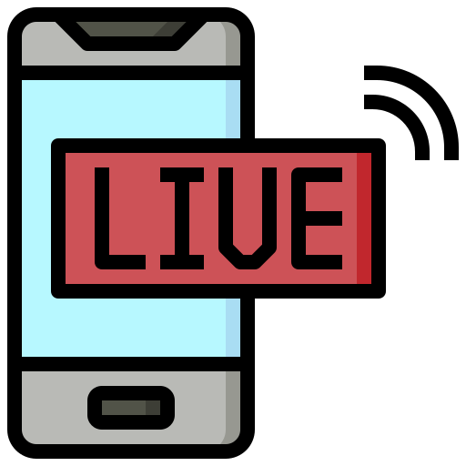 Live broadcast Surang Lineal Color icon