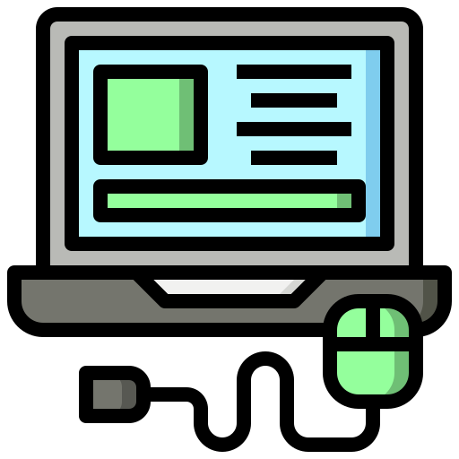 computadora portátil Surang Lineal Color icono