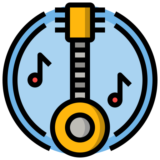 banjo Surang Lineal Color ikona