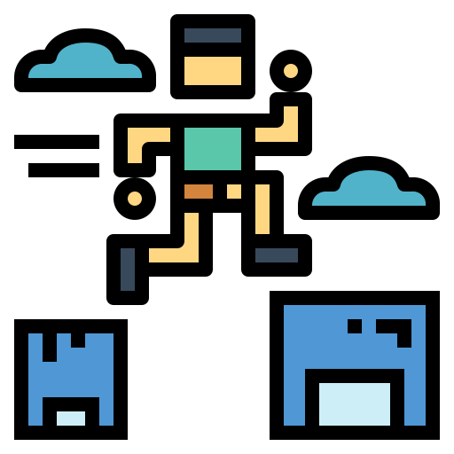 Parkour Smalllikeart Lineal Color icon