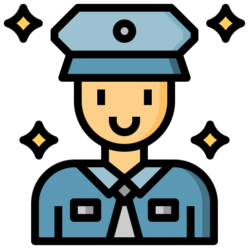 poliziotto Surang Lineal Color icona