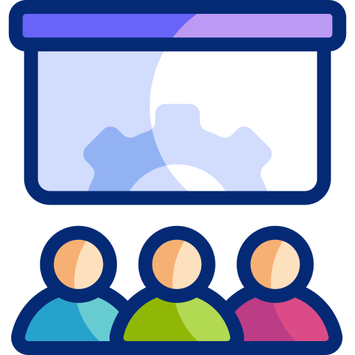 consultoría de gestión Basic Accent Lineal Color icono