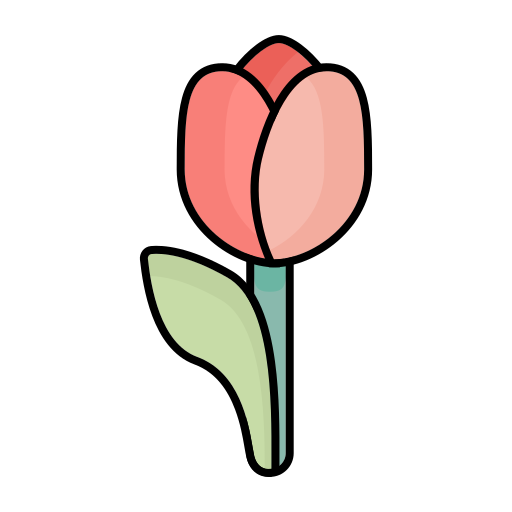 チューリップ Generic color lineal-color icon