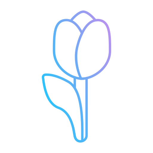 tulipan Generic gradient outline ikona