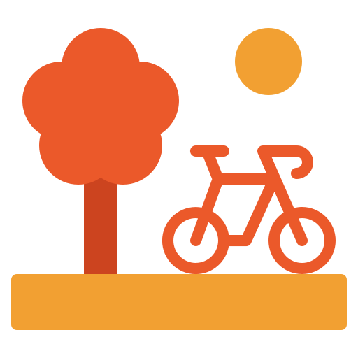 Bicycling Generic color fill icon