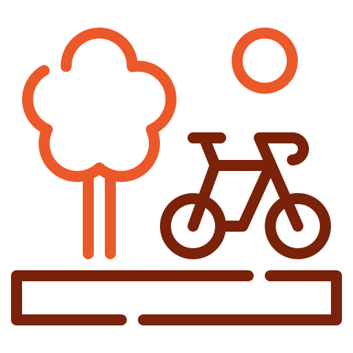 montar en bicicleta Generic color outline icono