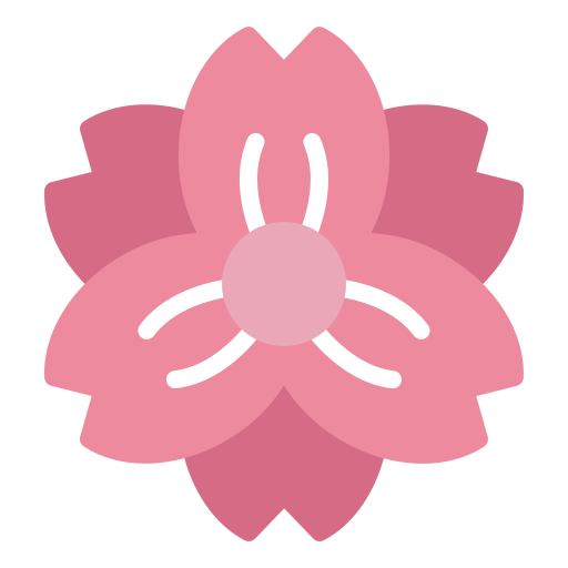 fleur de cerisier Generic color fill Icône