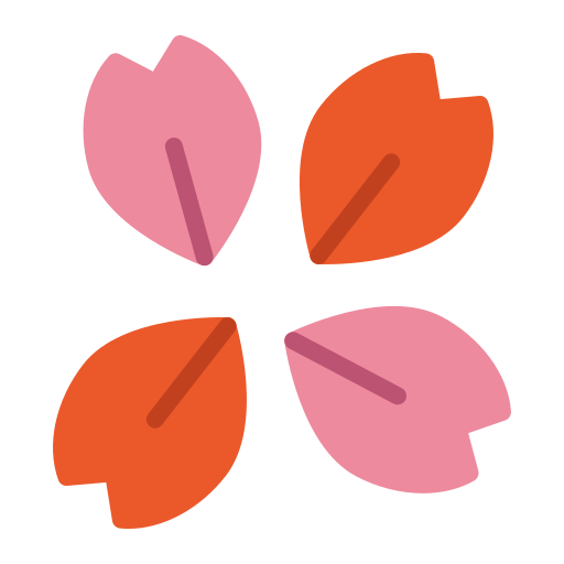 꽃잎 Generic color fill icon