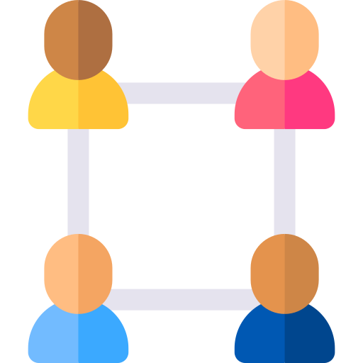 Teamwork Basic Rounded Flat icon