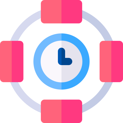 organigrama Basic Rounded Flat icono