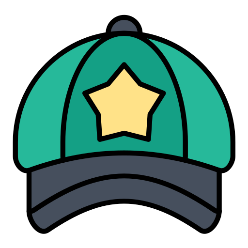 cappellino da baseball Generic color lineal-color icona
