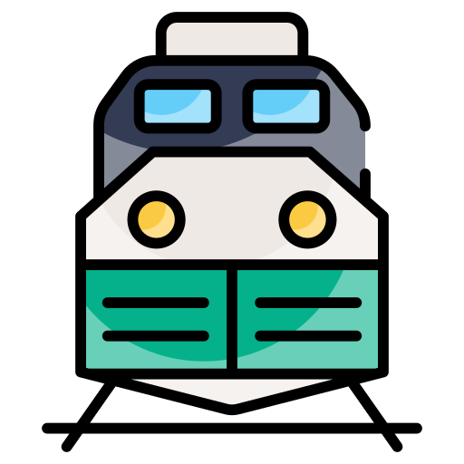 Train Generic color lineal-color icon