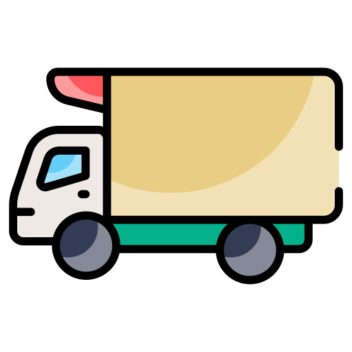 ciężarówka towarowa Generic color lineal-color ikona