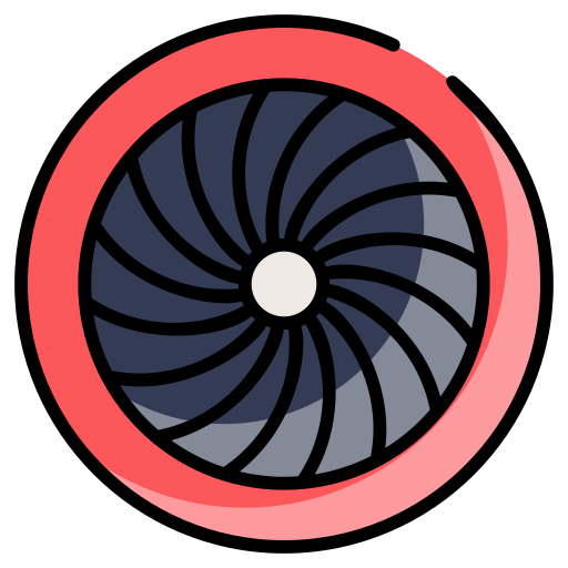 Jet engine Generic color lineal-color icon