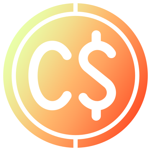 dolar kanadyjski Generic gradient fill ikona