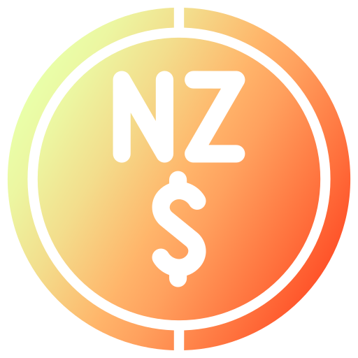 ニュージーランドドル Generic gradient fill icon
