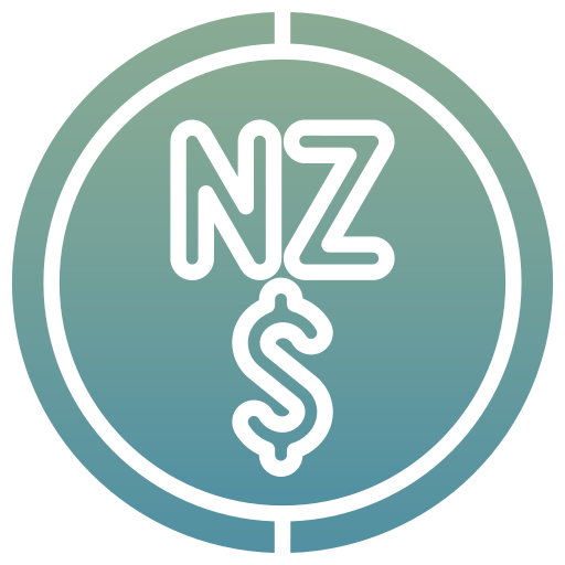 neuseeland dollar Generic gradient fill icon