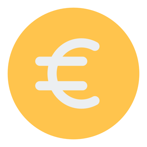 euro Generic color fill icono