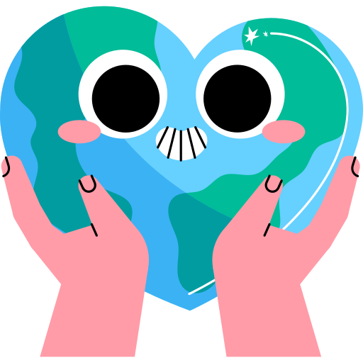 地球を救え Generic Sticker Color Fill icon