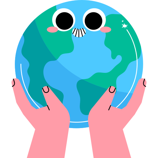 Save the planet Generic Sticker Color Fill icon