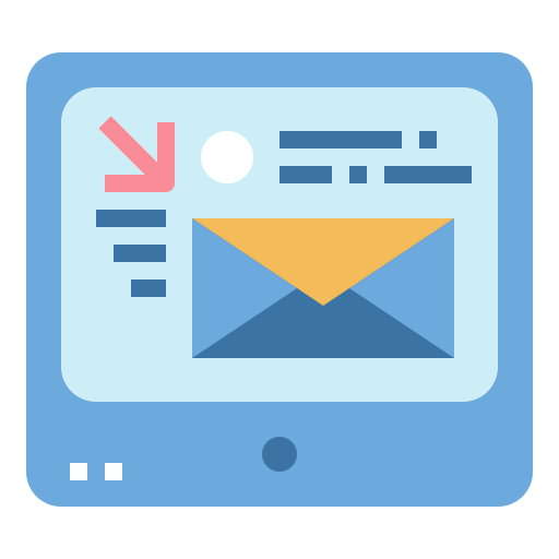 email Smalllikeart Flat icon