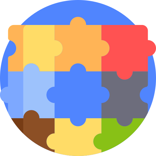 Puzzle Detailed Flat Circular Flat icon