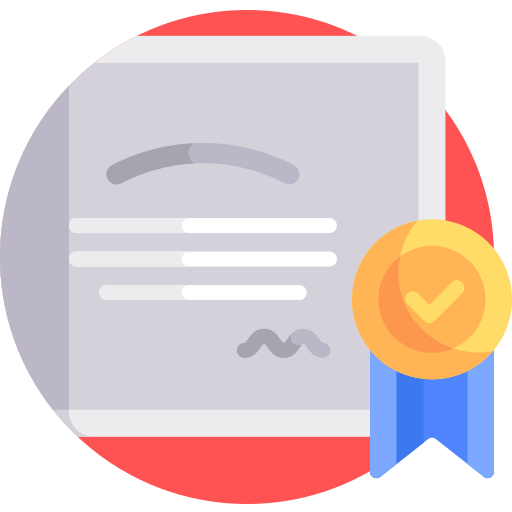 Сертификат Detailed Flat Circular Flat иконка
