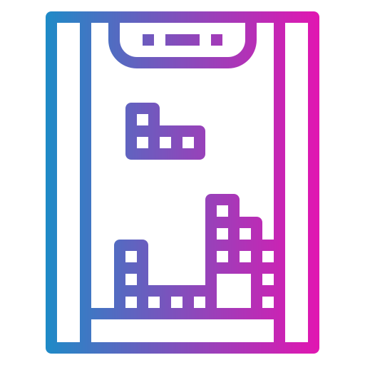 Tetris Smalllikeart Gradient Ícone