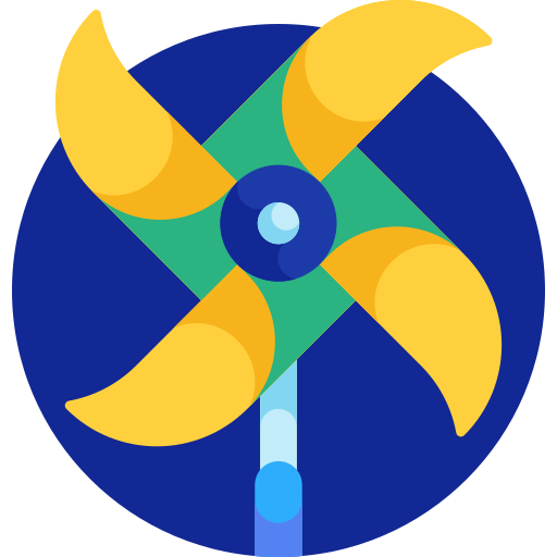 Pinwheel Detailed Flat Circular Flat icon