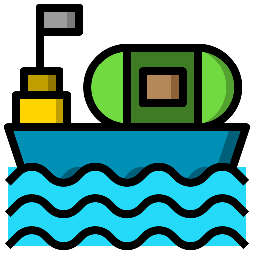 Öltanker Surang Lineal Color icon