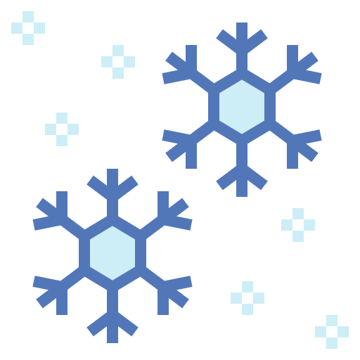 Snowflake Smalllikeart Flat icon