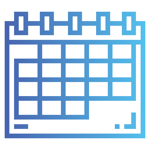 Calendar Smalllikeart Gradient icon