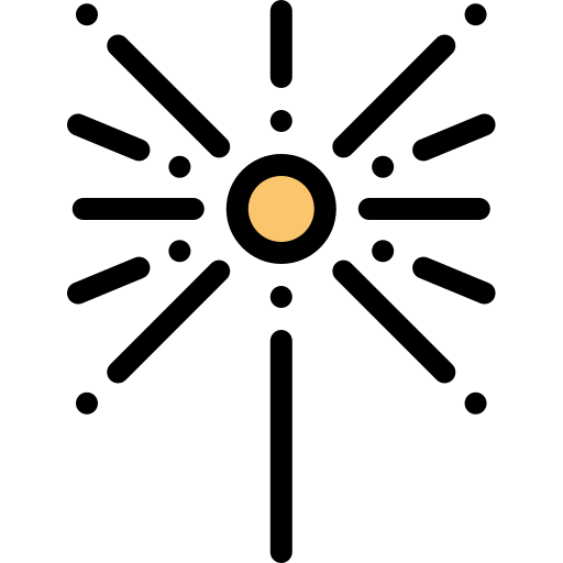 불꽃 Detailed Rounded Lineal color icon
