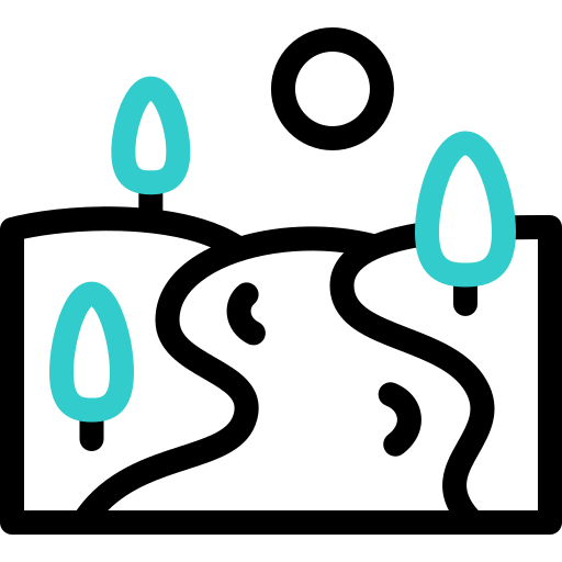 Река Basic Accent Outline иконка