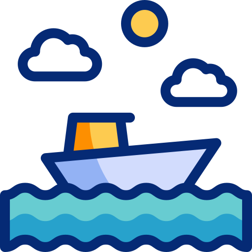 Boat Basic Accent Lineal Color icon